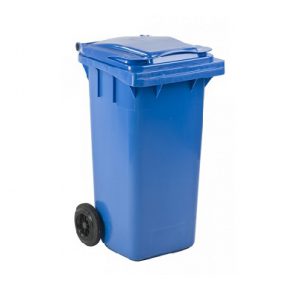 Blauwe container incl. zak