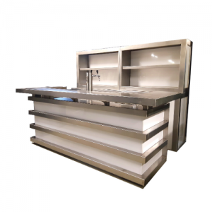 Carino bar 280 cm (LED) compleet incl. 1 achterkast en 1 opbouw