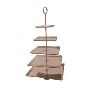 Etagères 5-laags RVS 70 cm hoog