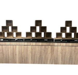 Flow bar 680 cm compleet incl achterkasten, opzetblokken en koeling