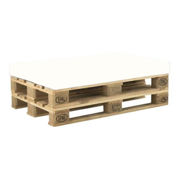 Pallet lounge wit of zwart - Afbeelding 2