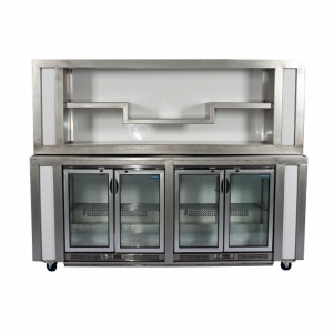 Carino bardeel achterkast met bovenbouw (LED) incl. koeling