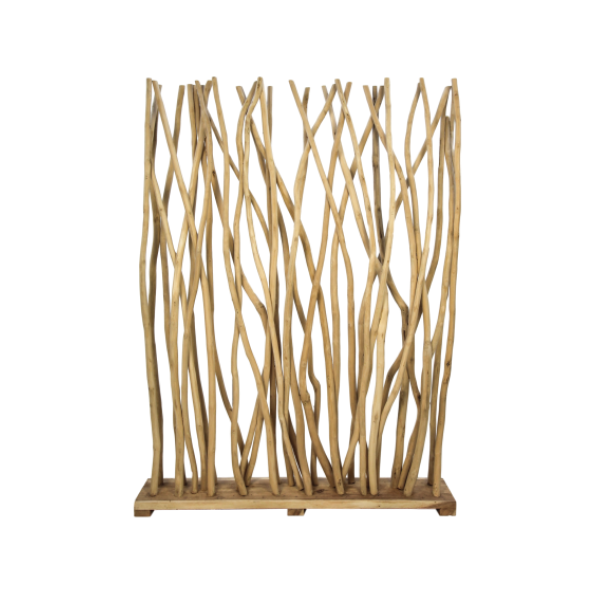 Deco teak afscheiding 120 cm breed 120 cm hoog