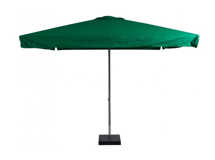 Parasol incl. voet groen 3 x 3 meter