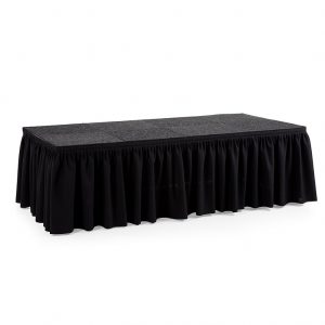 Podiumrok zwart 100 cm (per meter)
