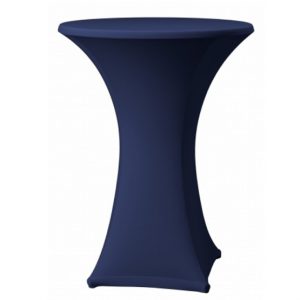 Donkerblauw praattafelhoes stretch