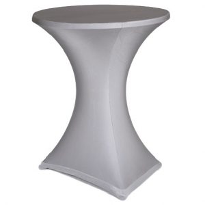 Zilvergrijs praattafelhoes stretch