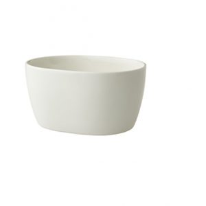 Coupe schaal 13 cm ovaal 6,5 cm hoog