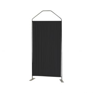 Scheidingswand RVS/zwart 100 x 250 cm