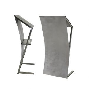Spreekgestoelte RVS 133x60 cm