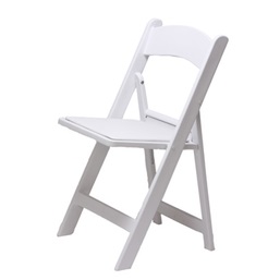 Witte klapstoel