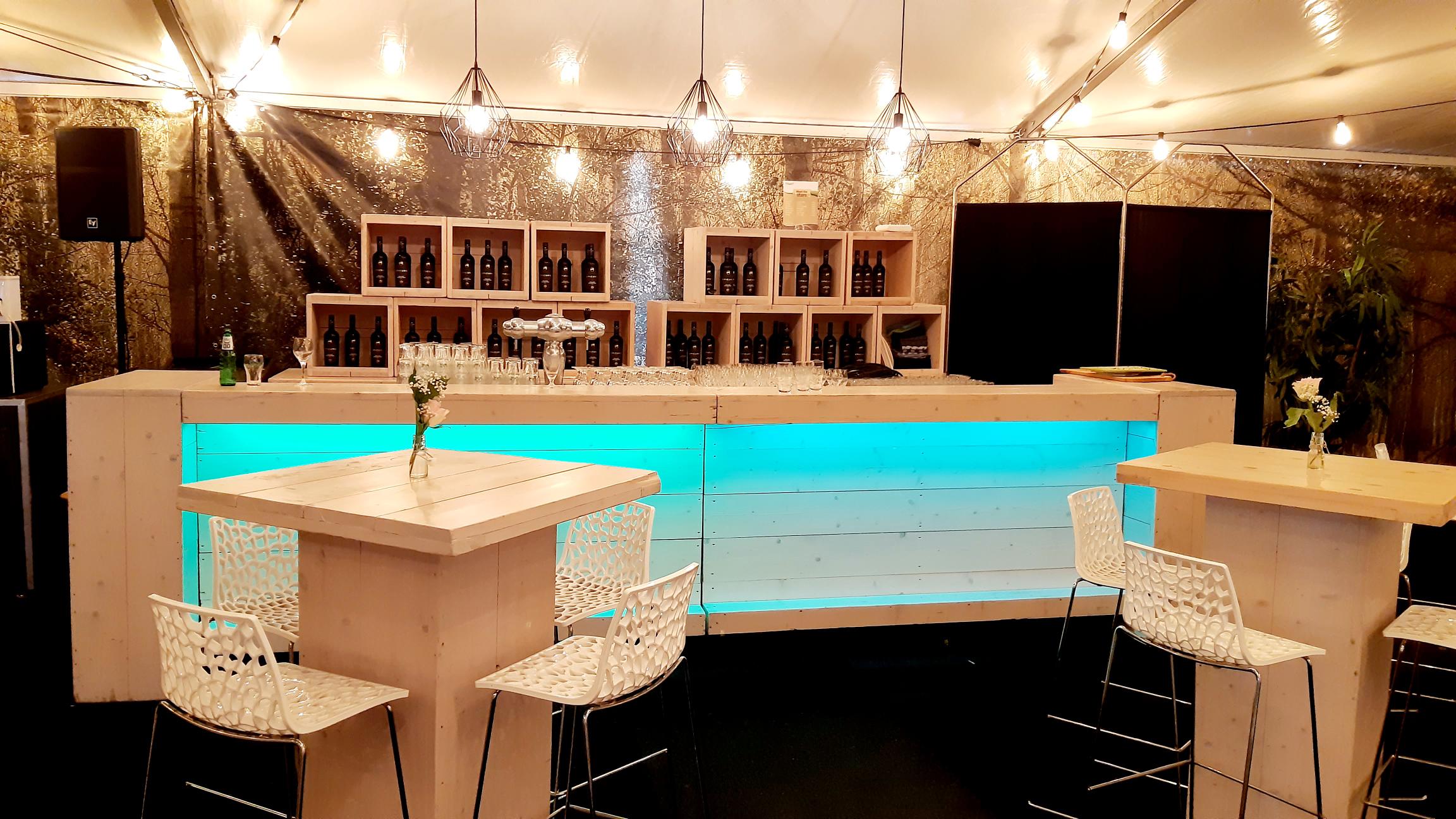Playa bar compleet 280 cm incl. 1 achterkast en opzetblokken - Afbeelding 2