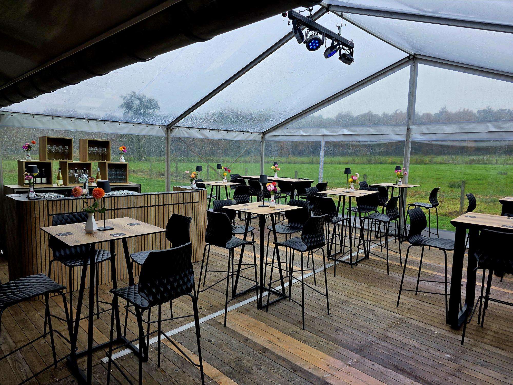 Flow bar 280 cm compleet incl achterkast, opzetblokken en koeling - Afbeelding 2