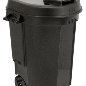 Vuilcontainer op wielen 110 liter Zwart